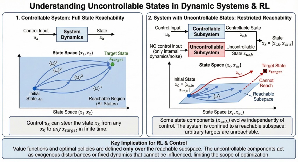 Understanding Uncontrollable States